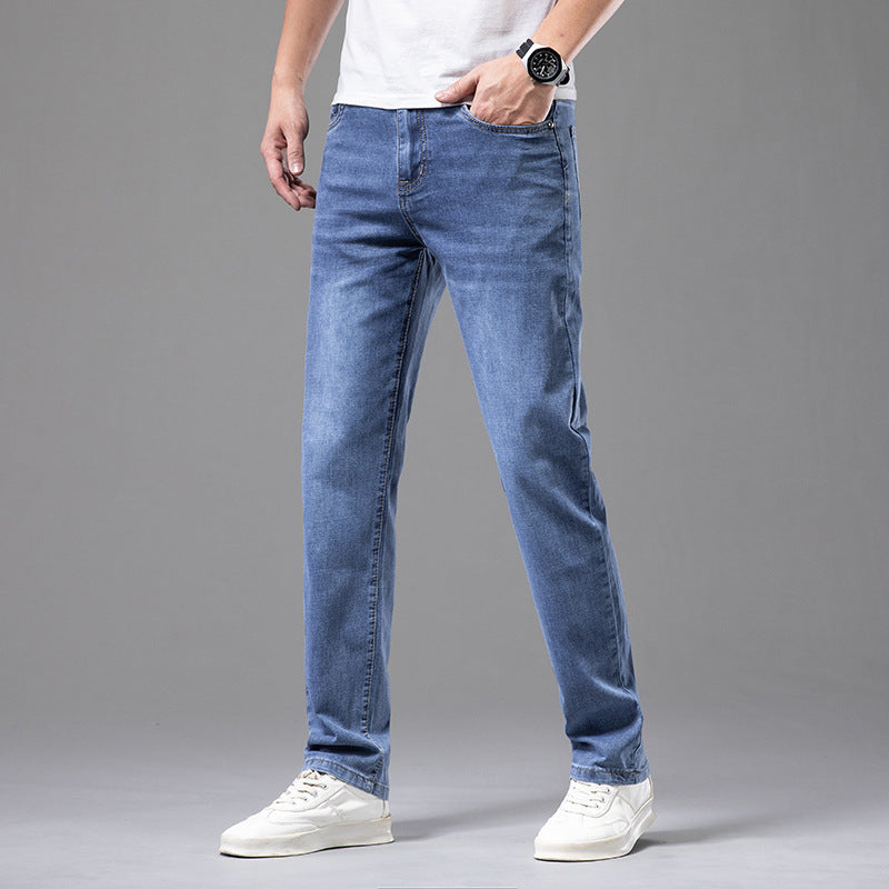 Roberto Russo high-waisted straight-leg jeans in soft-washed denim with classic pocket detailing