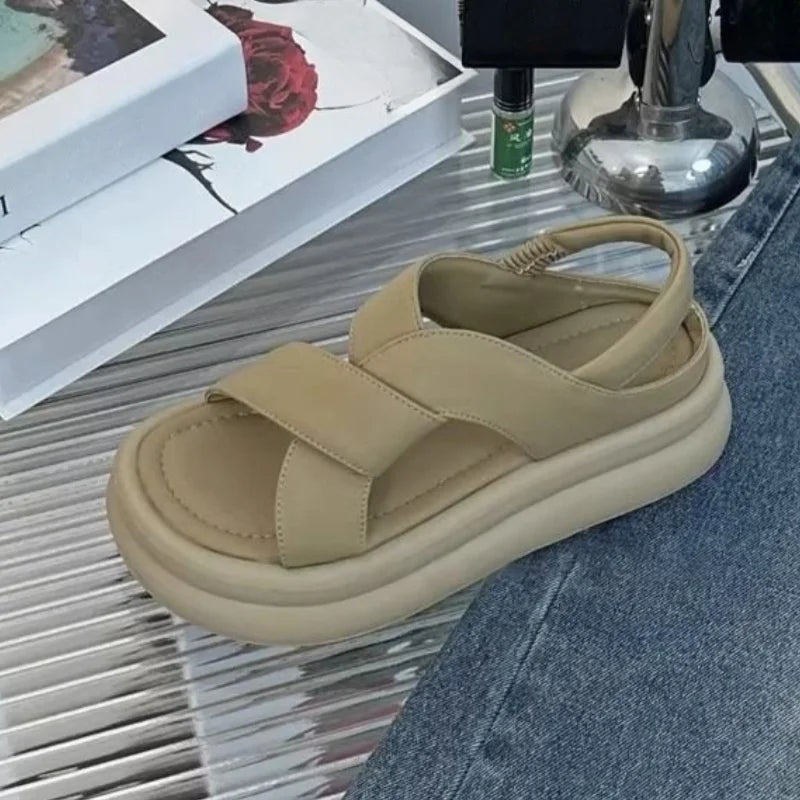 Women's comfort wedge sandals with built-in comfort support, flattering heel height, and non-slip sole