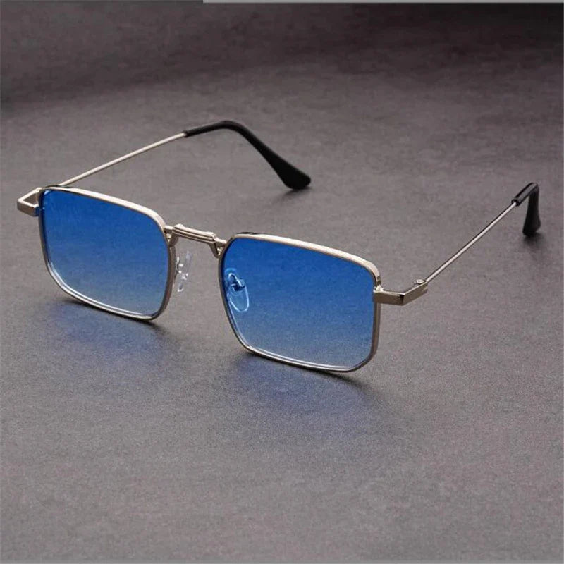 Nexium rectangular sunglasses featherlight metal frame UV400 lenses unisex retro style adjustable nose pads