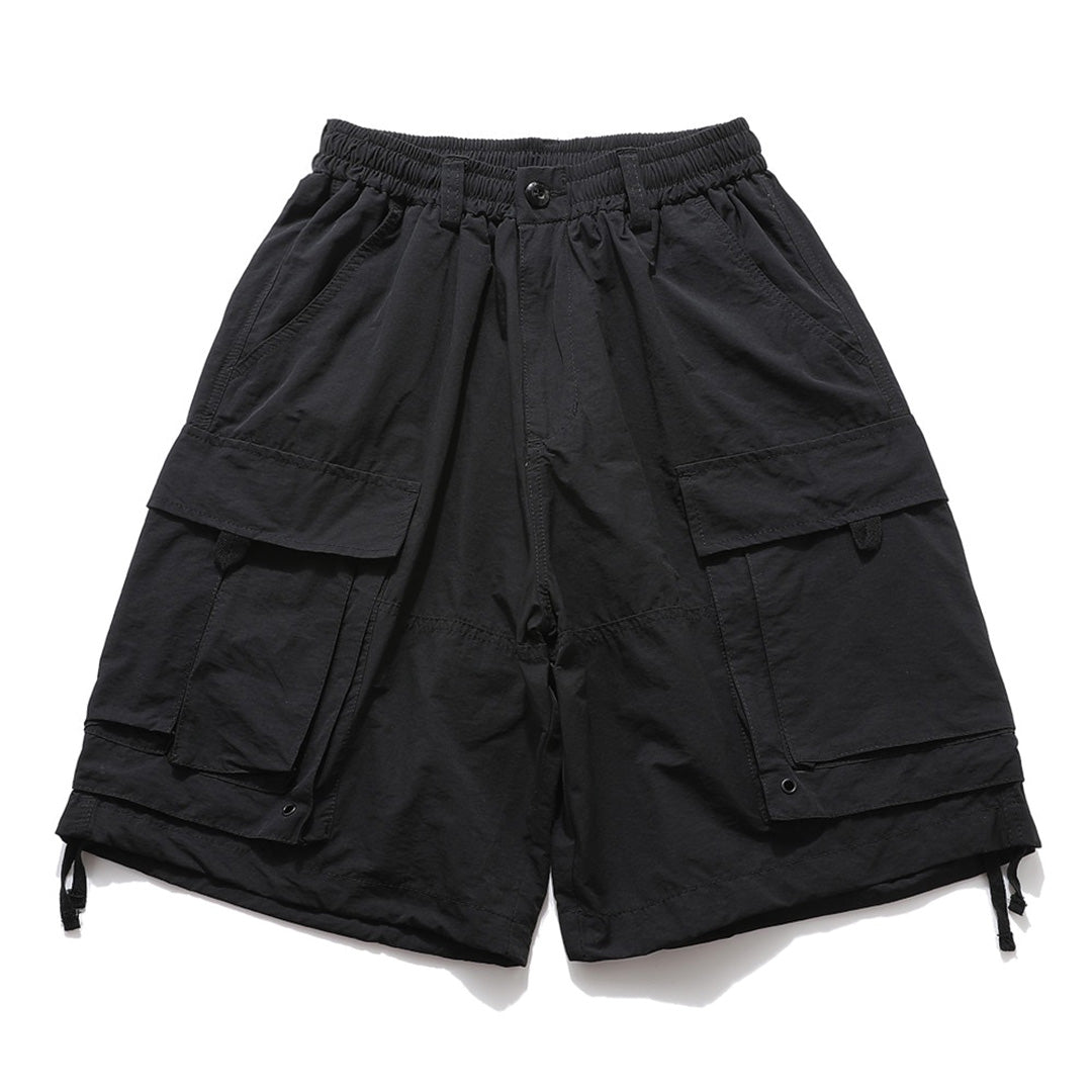 Gridflow men's lightweight ripstop shorts with elastic waistband, belt loops, and adjustable hem drawstring