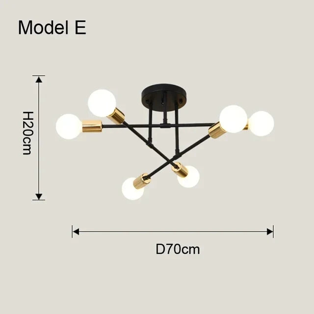 Scandinavian ceiling lamp warm LED modern Nordic design clean lines minimalist white finish