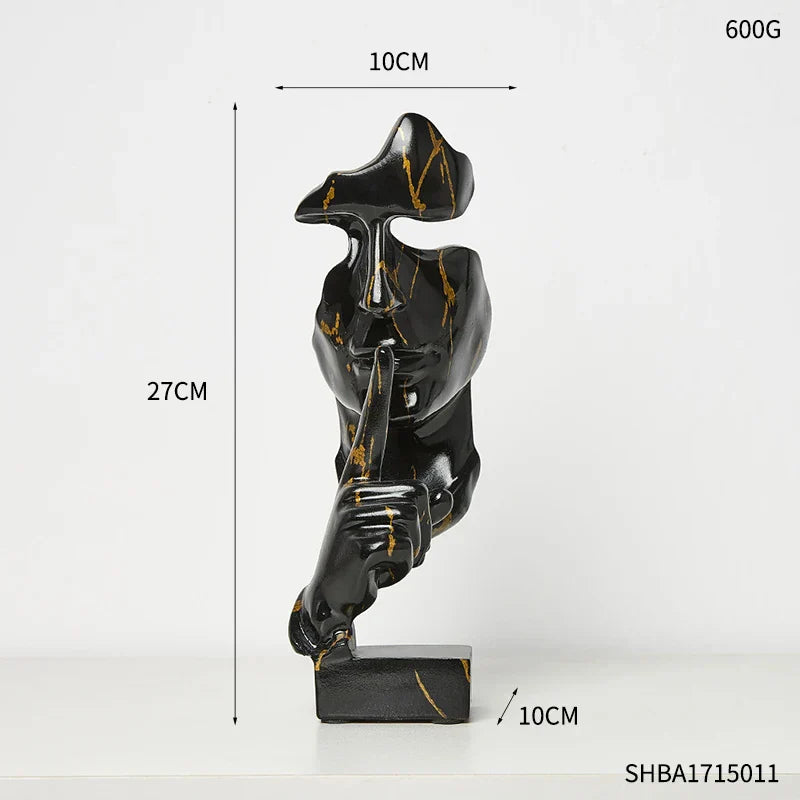 Orlyn Silencer Ornament elegant sculptural art decor piece unique gift for art lovers and enthusiasts