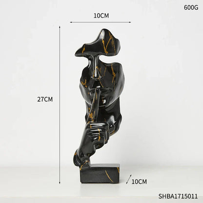 Orlyn Silencer Ornament elegant sculptural art decor piece unique gift for art lovers and enthusiasts