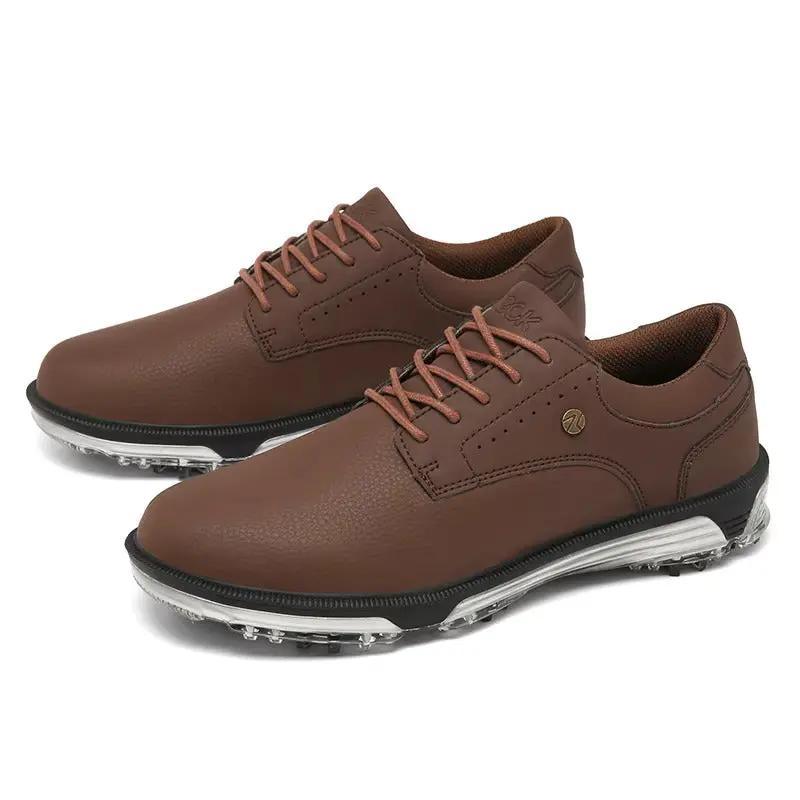 Xavier Elite waterproof golf shoes by Wavlynn with advanced traction sole for all-day stability