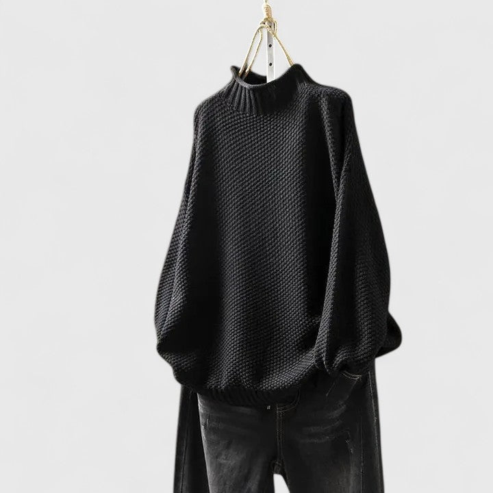 Jordyn sophisticated women's sweater feminine silhouette clean lines luxurious soft knit elegant design