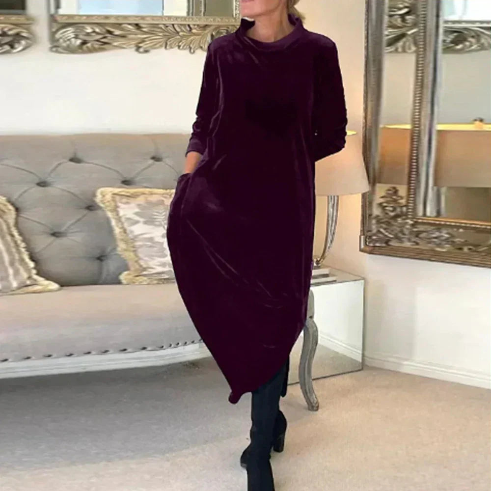 Elegant ivory flowing tunic with flattering silhouette and soft breathable fabric for effortless style