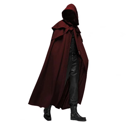 Steampunk gothic tailcoat unisex black theatrical cut Halloween cosplay masquerade costume layer