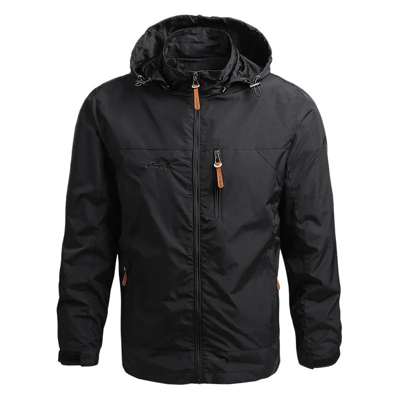 Treklite men's lightweight navy blue active jacket with water-resistant insulated shell, compact design