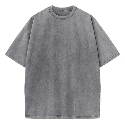 Bravon oversized boxy heavyweight washed cotton tee in vintage garment-dyed retro fit