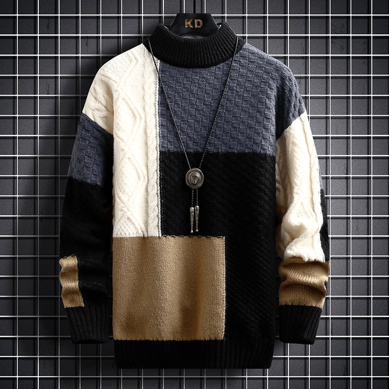 Elijah gray turtleneck athletic sweater moisture-wicking polyester slim fit for cold weather workouts