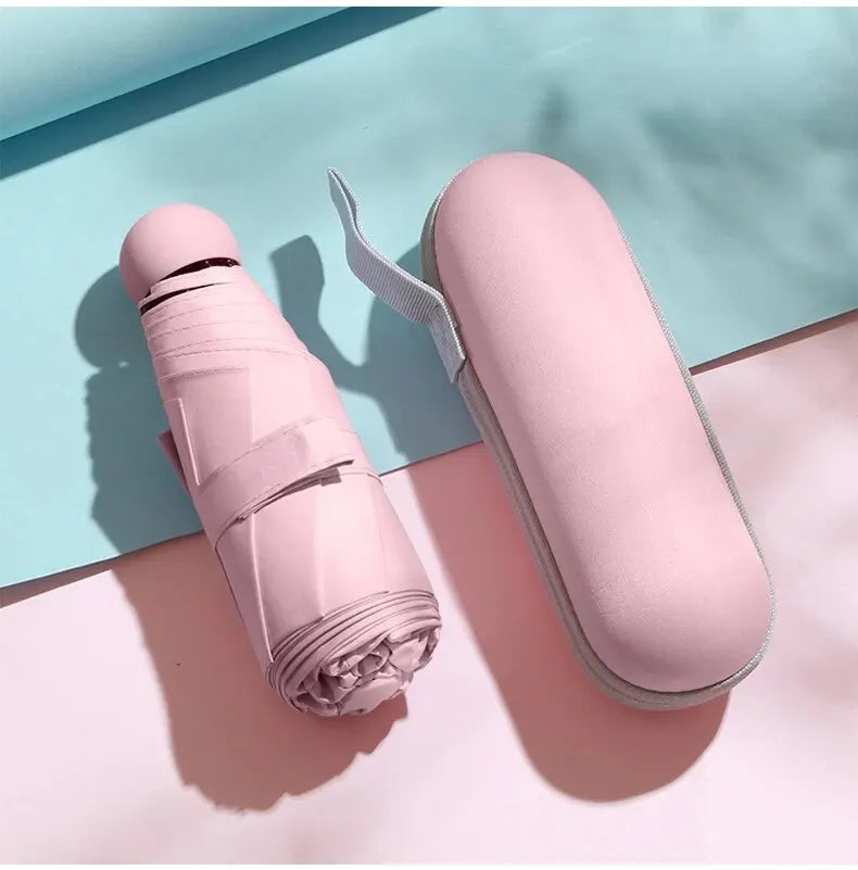 Mini Shade Capsule Umbrella compact portable UV sun rain protection small lightweight travel