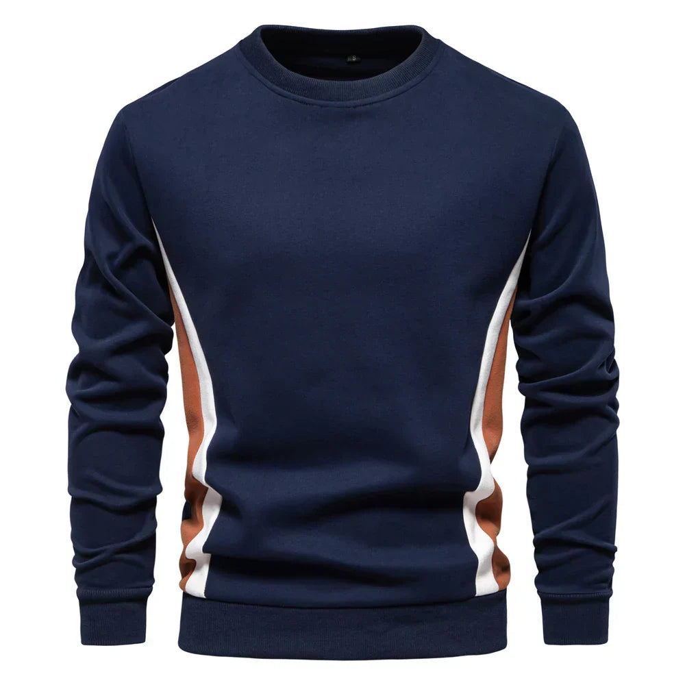 Great Bear men's sophisticated crew neck sweater in neutral tone with ultra-soft breathable fabric