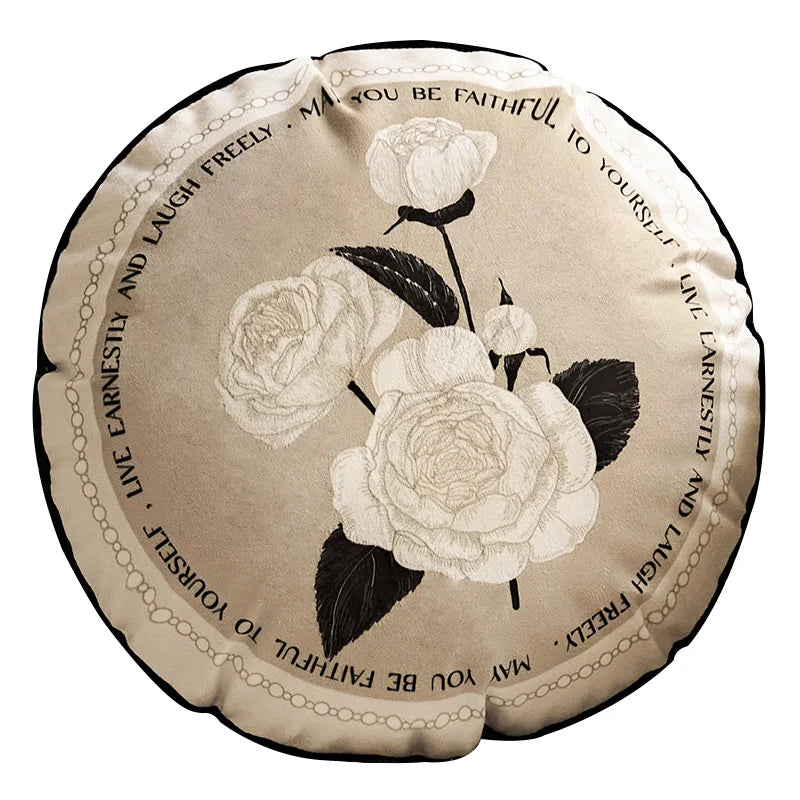 Thorne black and off-white velvet cushion cover with timeless sophisticated design