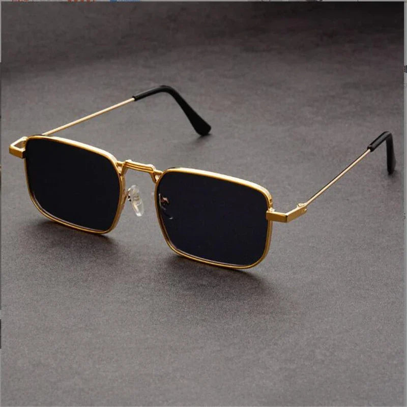 Nexium rectangular sunglasses featherlight metal frame UV400 lenses adjustable nose pads unisex retro