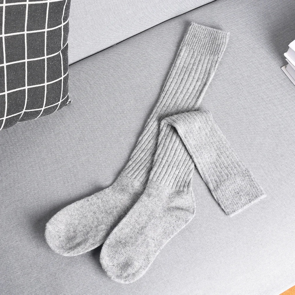 Soft cashmere cotton blend crew socks 8-pack autumn tones reinforced heel breathable stretch fit