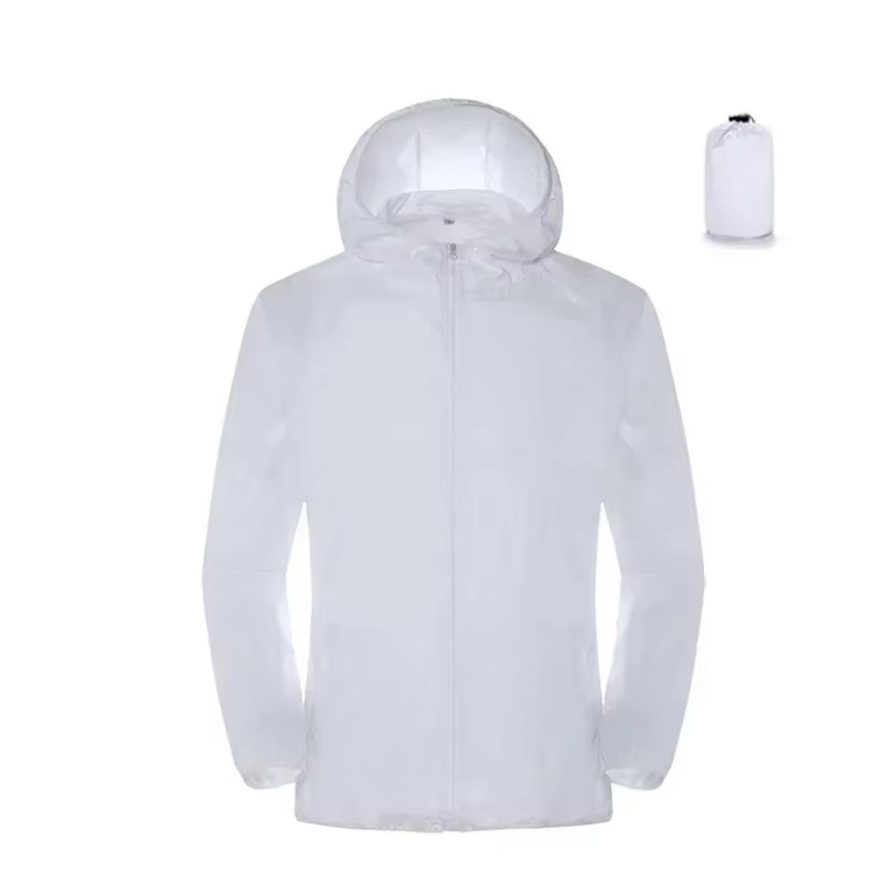 Lightweight waterproof windbreaker raincoat for men and women, packable hiking shell with rain protection
