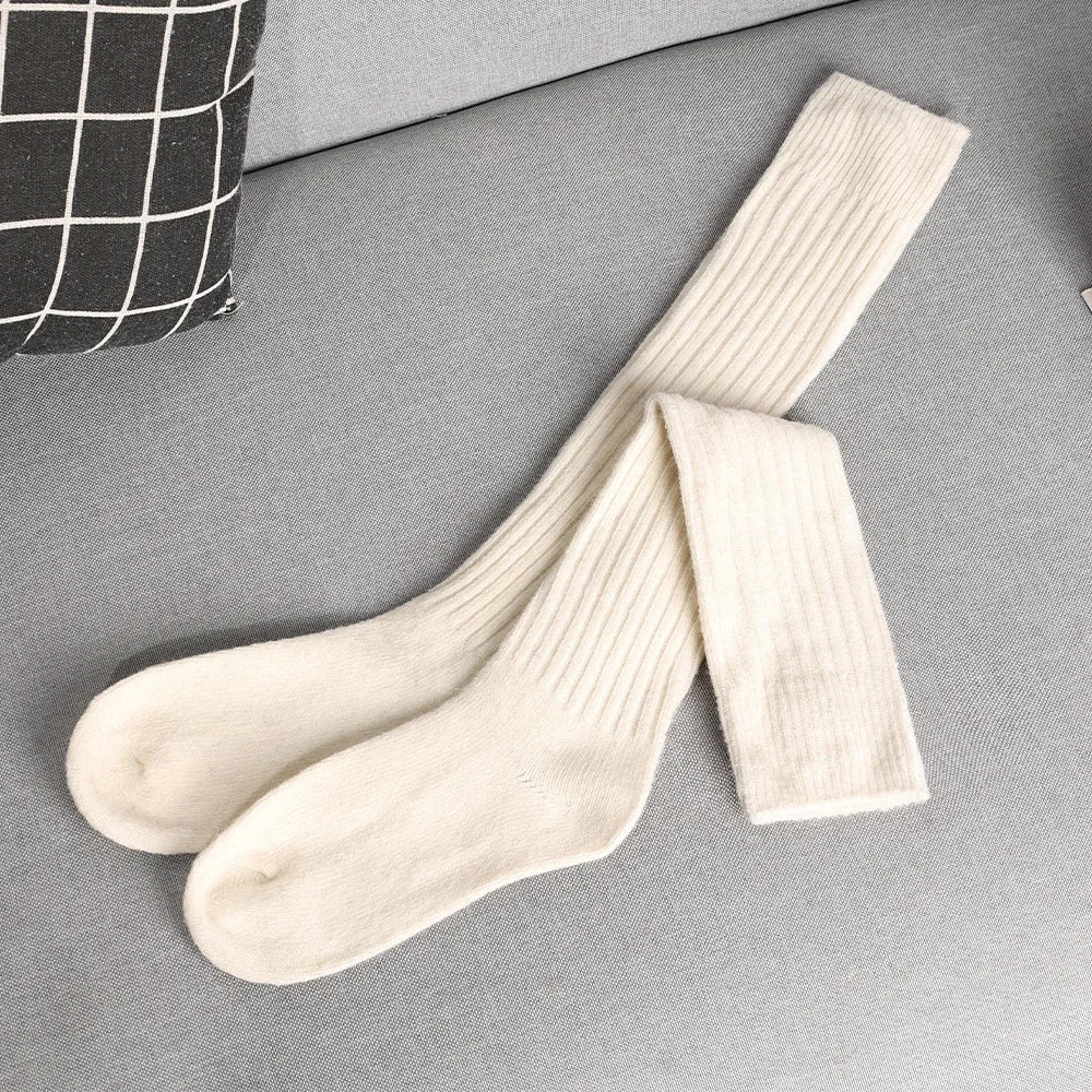 Wavlynn cashmere cotton blend socks 8-pack autumn bundle with reinforced heel and toe