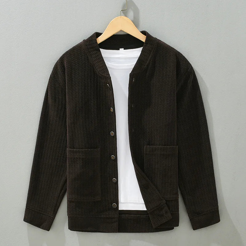 Anderson corduroy jacket in classic texture, versatile slim-fit style with timeless seasonal appeal
