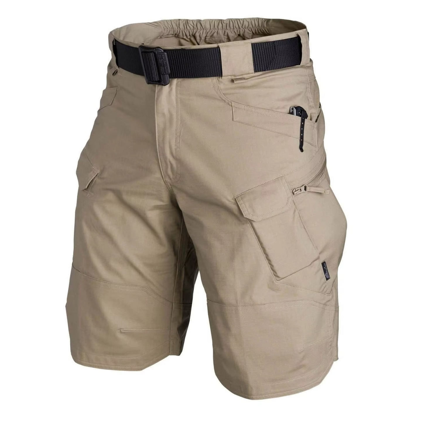 Men's camo tactical cargo shorts waterproof quick-dry multi-pocket outdoor adventure fit