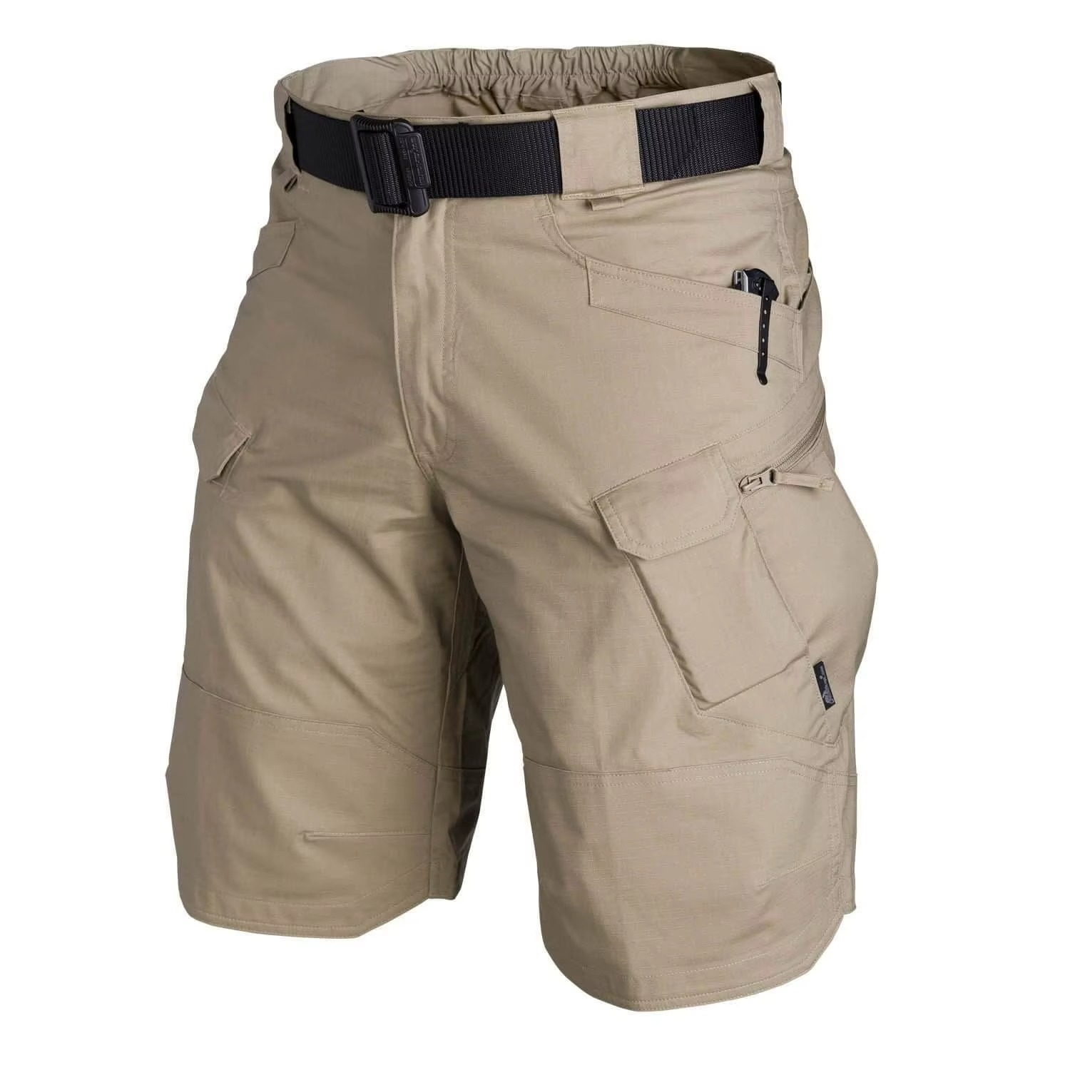 Men's camo tactical cargo shorts waterproof quick-dry multi-pocket outdoor adventure fit