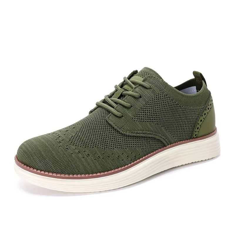 Men's gray lightweight mesh walking sneakers with synthetic overlays and cushioned all-day support sole