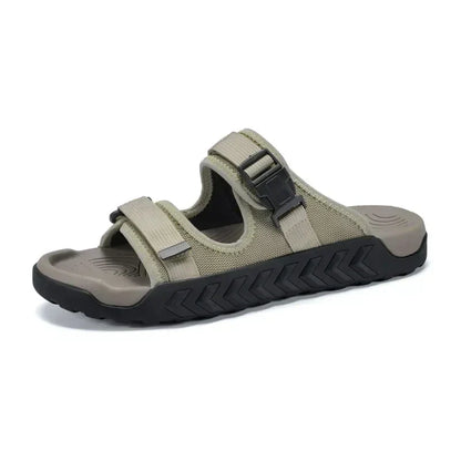 Women's sport slides in wisteria purple, sleek low-profile silhouette with breathable open-toe design