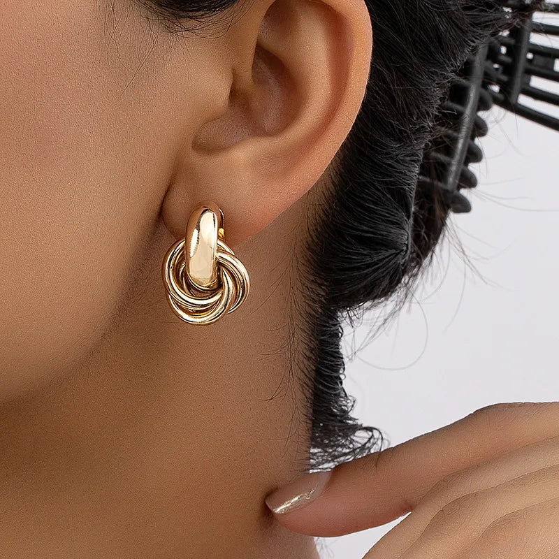 Atomica Mini Hoop Earrings polished silver minimalist non-tarnish lightweight everyday jewelry