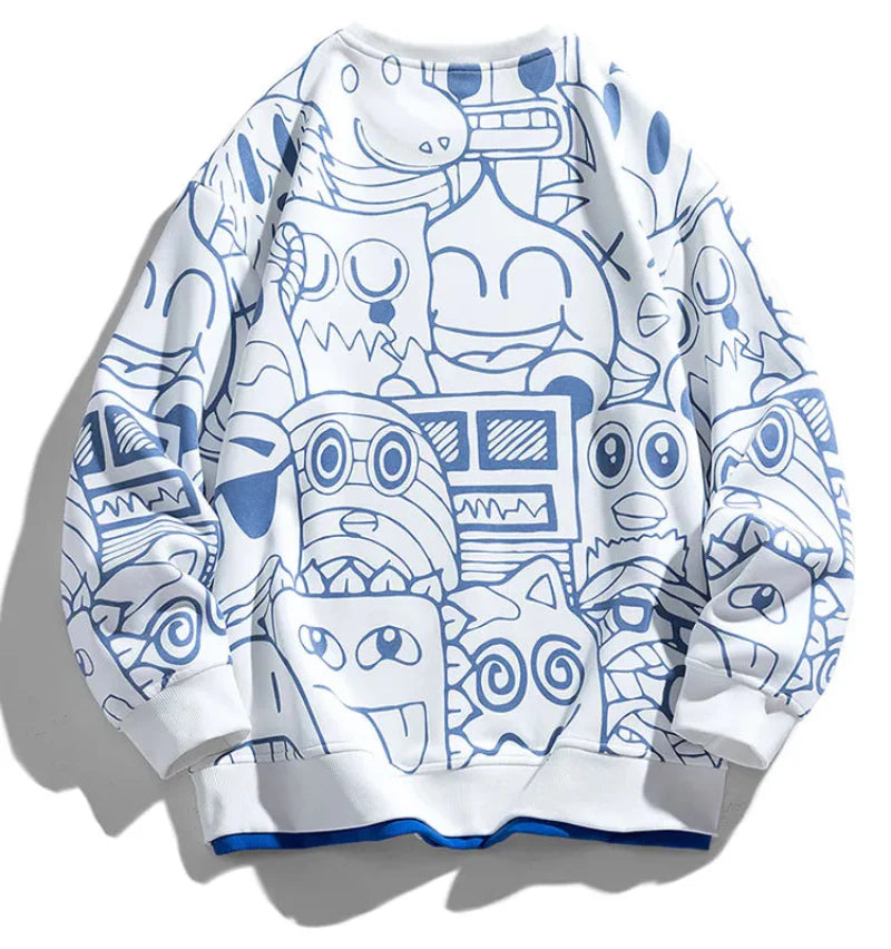 Rylan unisex relaxed-fit cotton crewneck pullover sweatshirt streetwear style breathable everyday layer