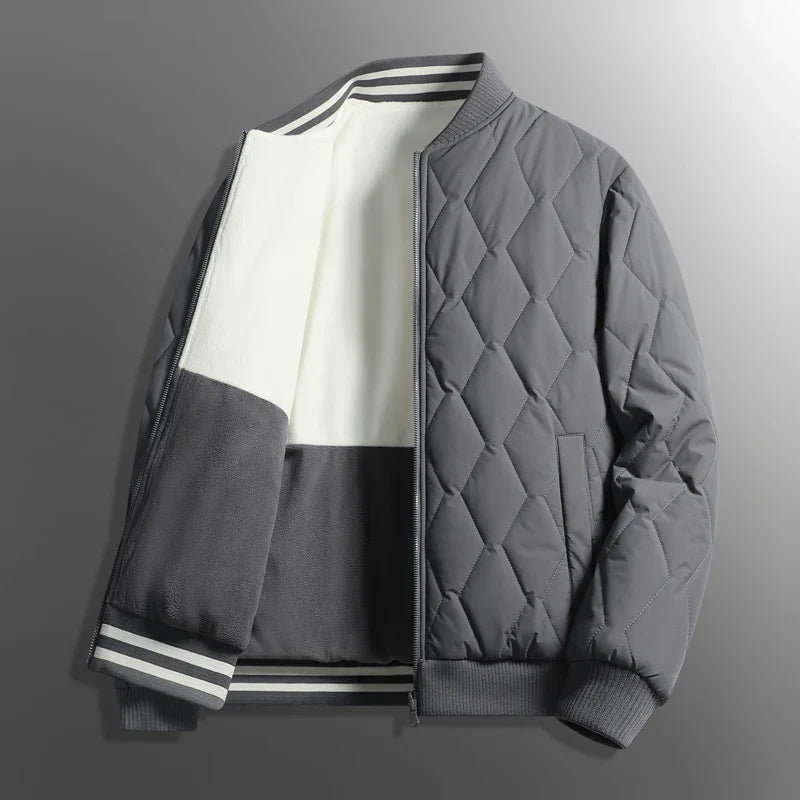 Kaelin reversible bomber fleece jacket two-in-one versatile comfortable fit day to night style