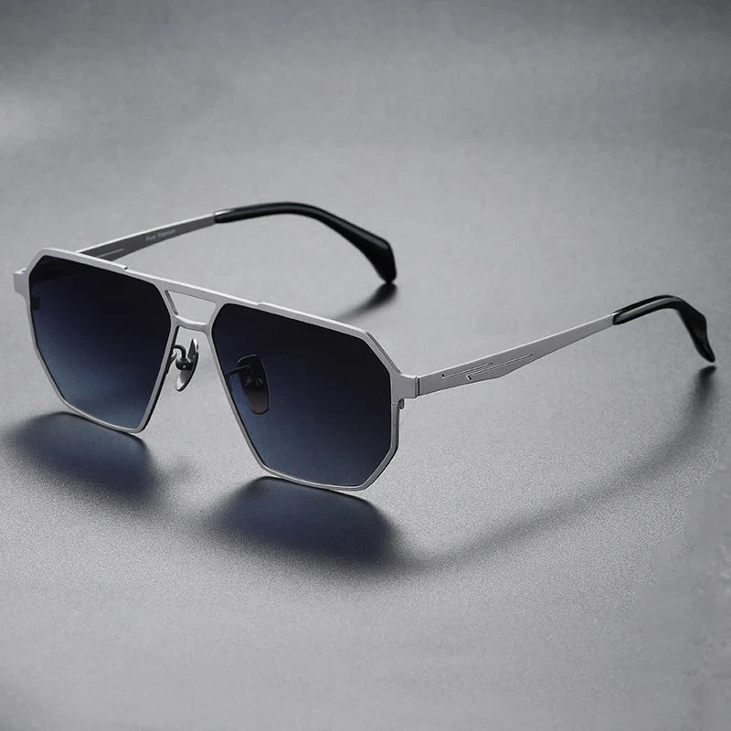 TrendAura Cyber Era titanium sunglasses polarized lenses ultra-lightweight unbreakable futuristic frame
