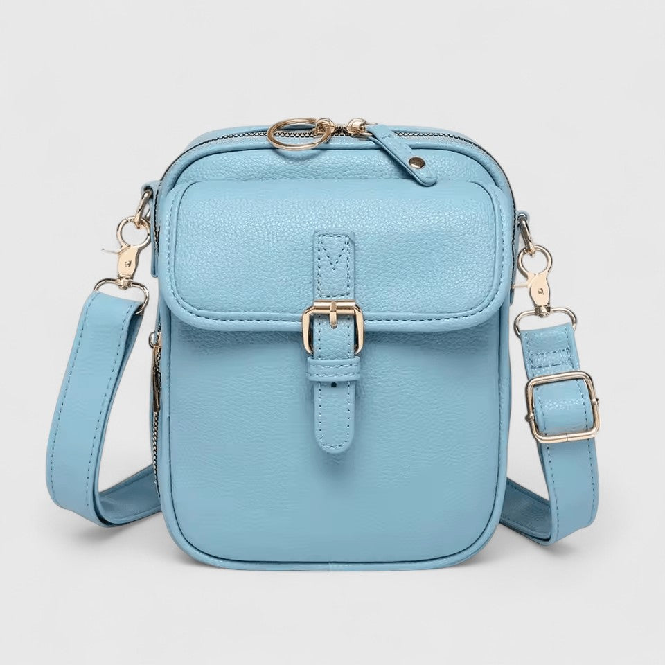 Eydora compact shoulder bag with multiple compartments and smart front pocket for everyday city use