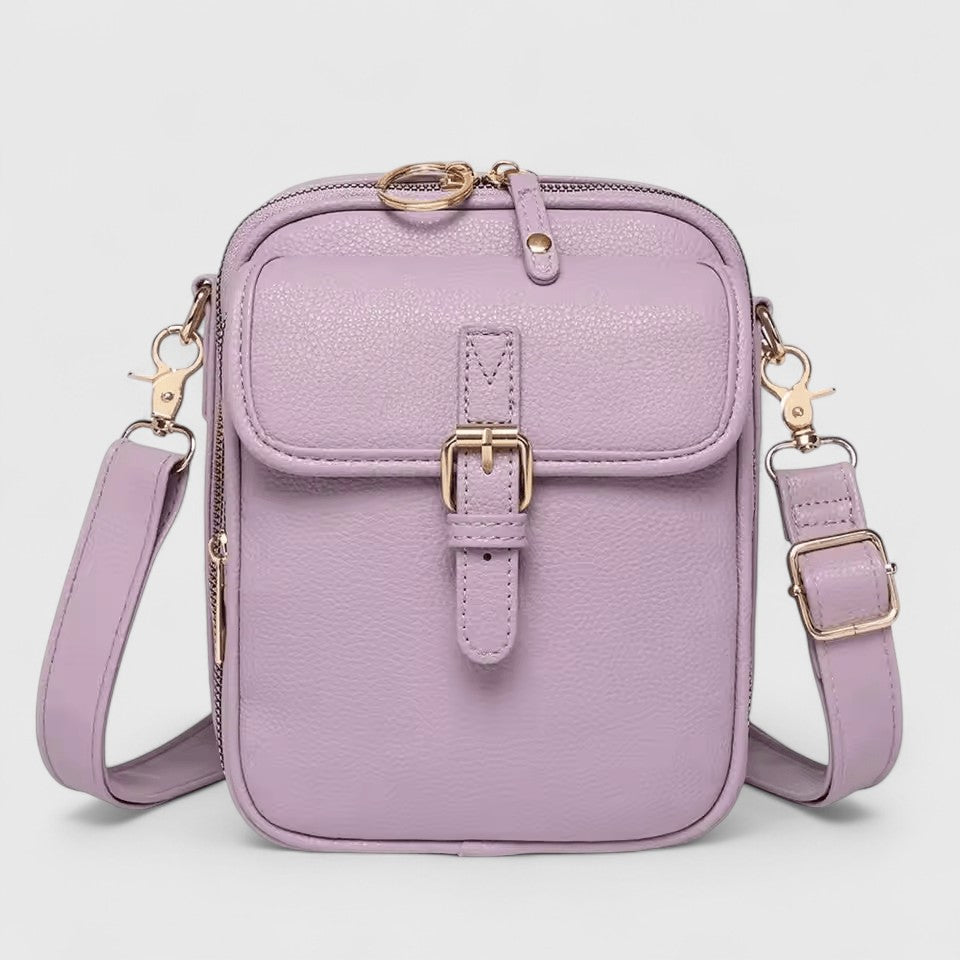 Eydora compact shoulder bag with multiple compartments and smart front pocket for everyday city use