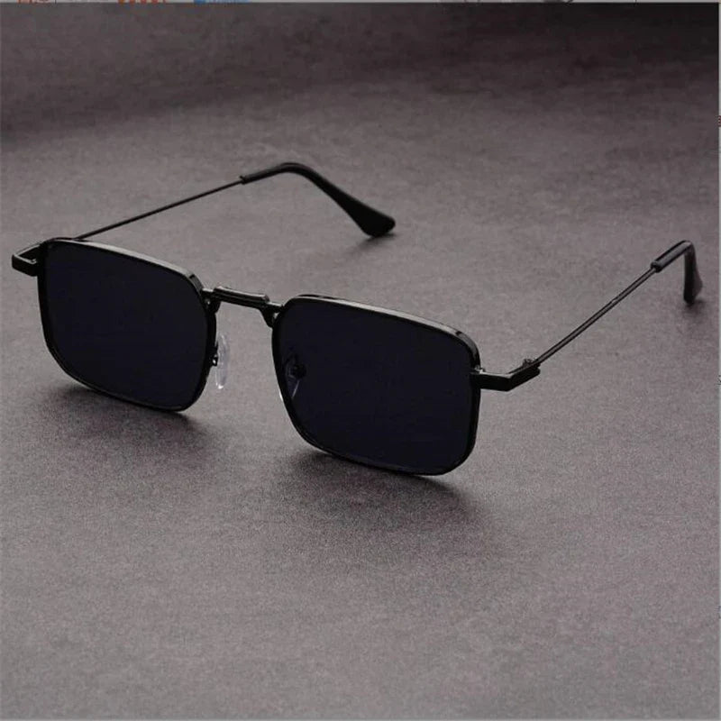 Nexium rectangular sunglasses featherlight metal frame UV400 lenses unisex retro style adjustable nose pads