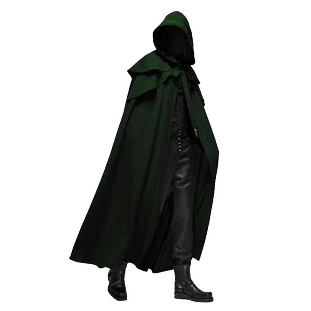 Steampunk gothic tailcoat unisex black dramatic theatrical cut Halloween cosplay masquerade costume