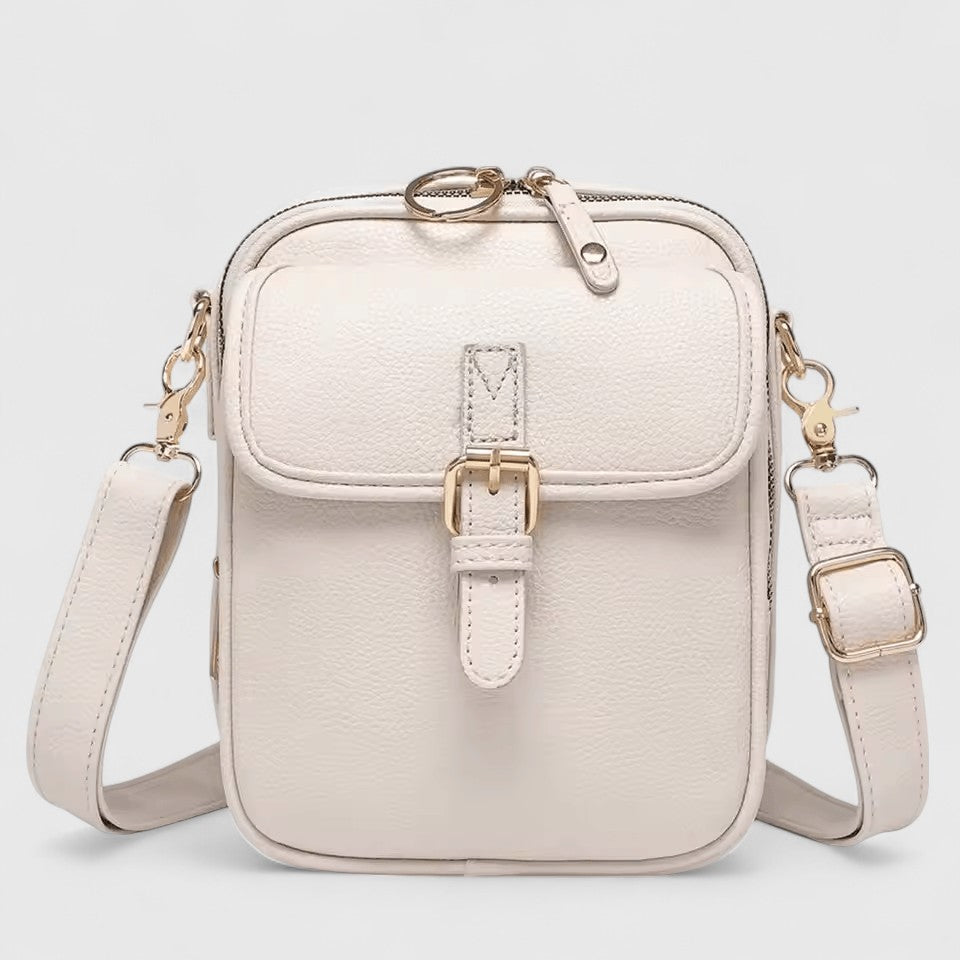 Eydora compact shoulder bag with multiple compartments and smart front pocket for everyday city use
