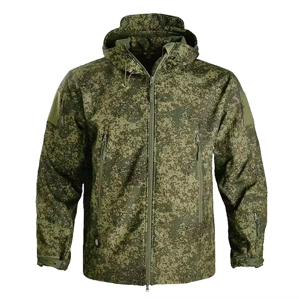 Men's gray soft shell fleece jacket windproof lightweight layerable outdoor warmth everyday wear