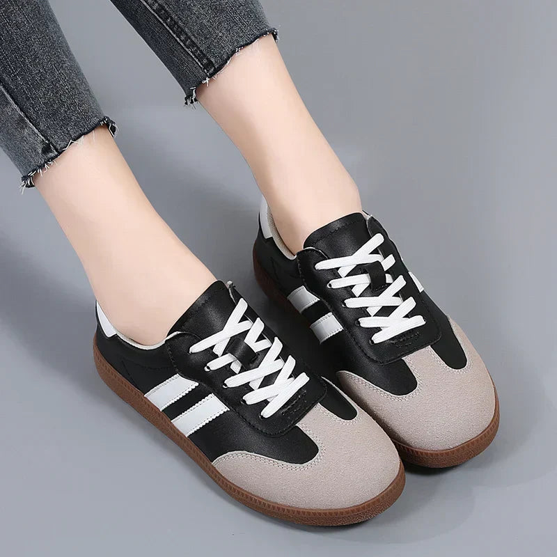 Valentina white women's low-top sneakers with sleek minimalist design and cushioned sole