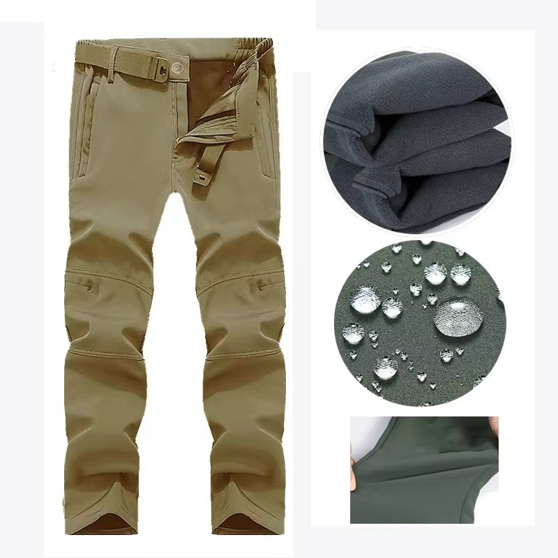 Men's navy softshell waterproof fleece jacket thermal insulated hiking outdoor winter outerwear