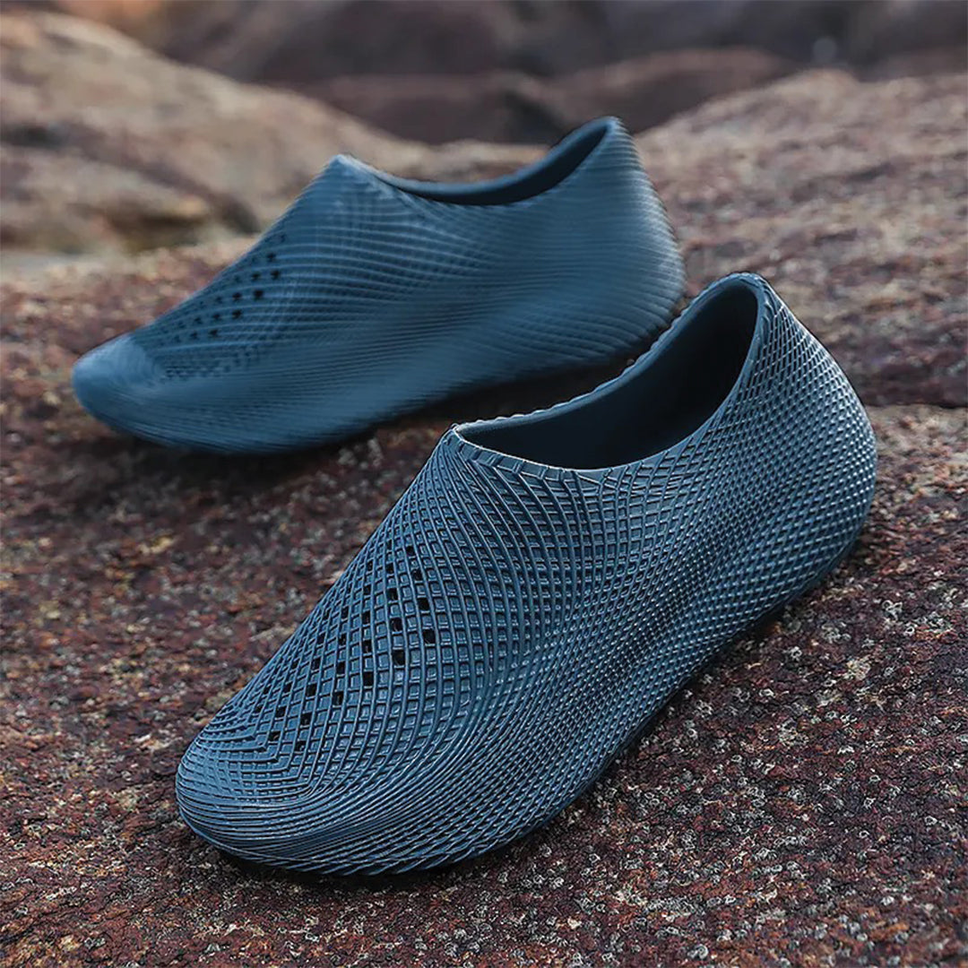 Wavlynn Orbit Shell Runner slip-on shoe futuristic sculptural design lightweight EVA cushioned all-season