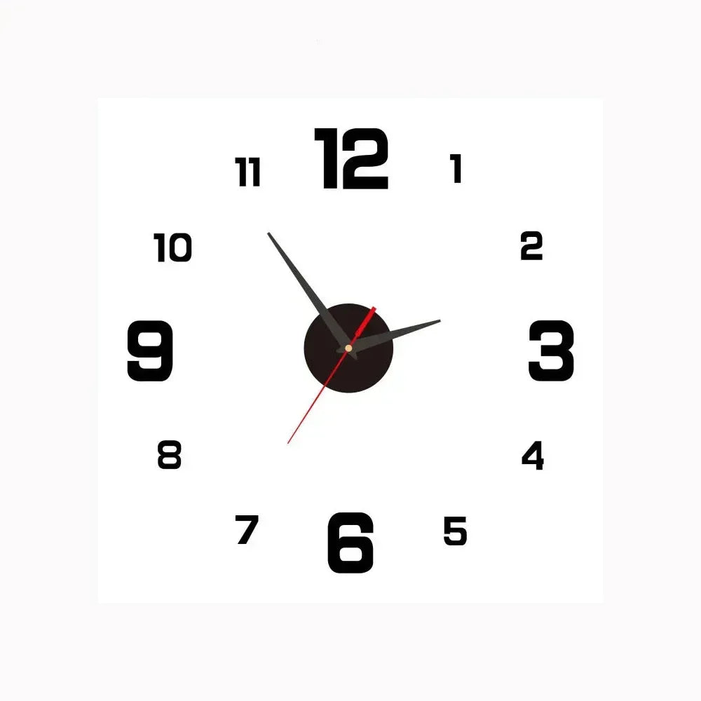 Golden tone minimalist wall clock with glass face and metal frame, modern elegant home decor
