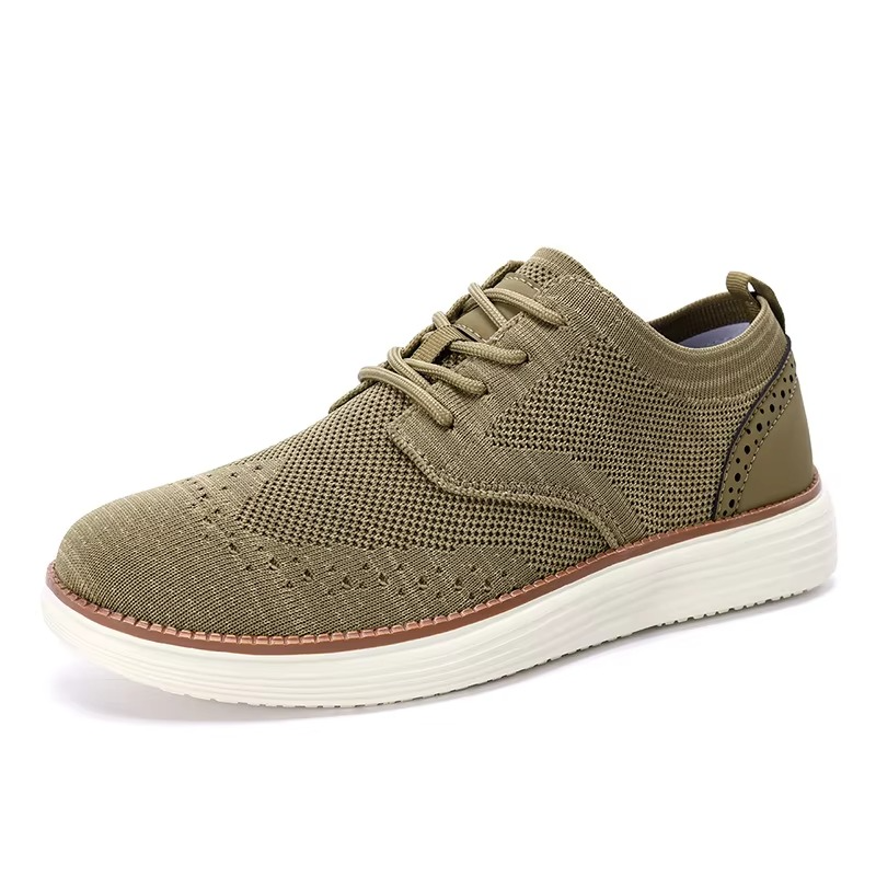 Men's gray lightweight mesh walking sneakers with synthetic overlays and cushioned all-day support sole