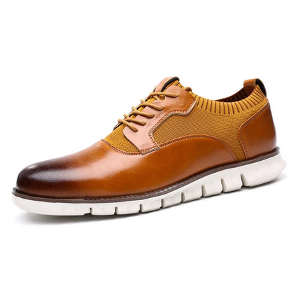 Mercer Oxford shoe tan leather lace-up with cushioned EVA sole for smart casual wear