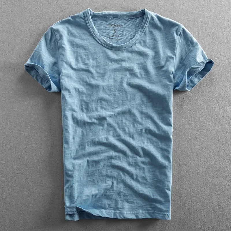Wavlynn Ryan classic crew neck cotton t-shirt regular fit versatile layering essential