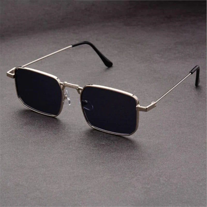 Nexium rectangular sunglasses featherlight metal frame UV400 lenses unisex retro style adjustable nose pads