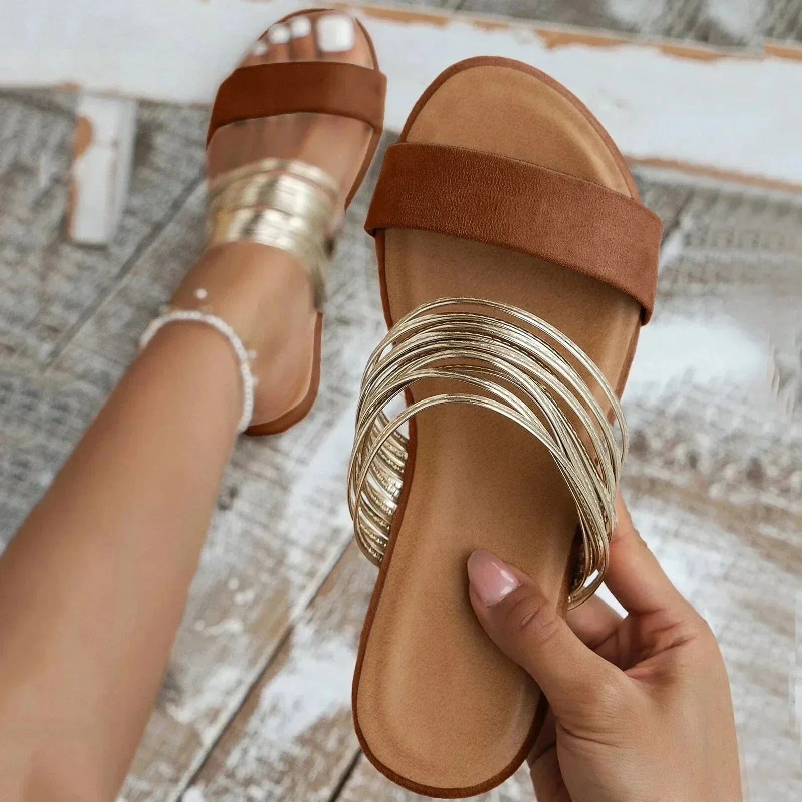 Alma orthopedic slide sandals with plush cushioning and soft suede finish for all-day comfort