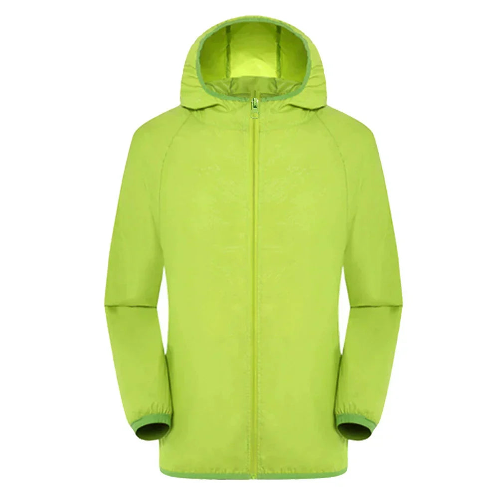 Men's waterproof hooded trench coat relaxed fit zipper front outerwear classic modern style