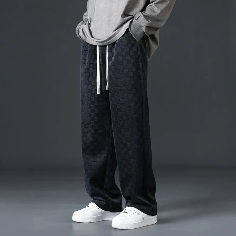 Sterling gray corduroy sweatpants relaxed fit ultra-soft fabric casual comfort lounge pants