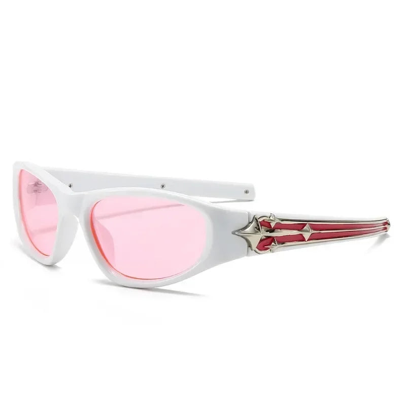 Kael retro sunglasses bold frame UV400 lenses 60s vintage aesthetic eye protection