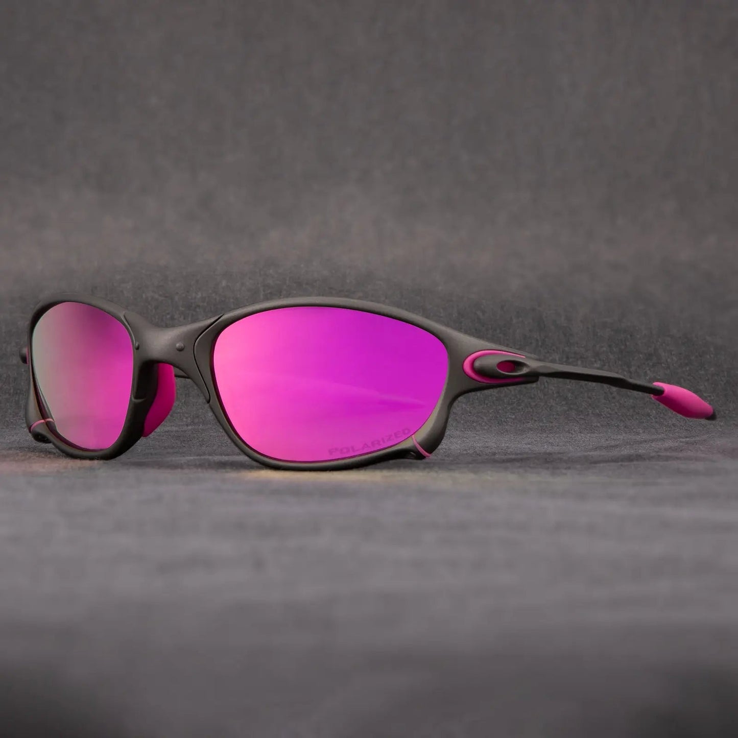 Spectre matte black polarized sunglasses with vibrant lenses, UV400 protection, lightweight durable frame