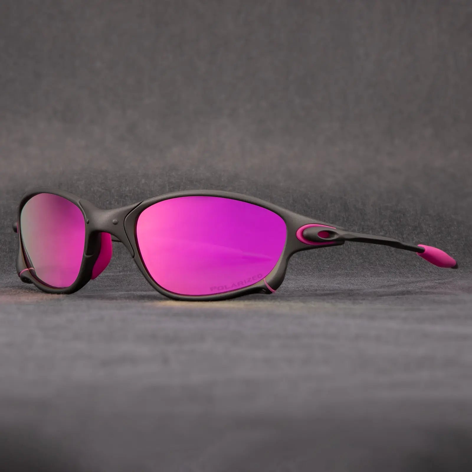 Skyline matte black polarized sunglasses with vibrant lenses, UV400 protection, lightweight durable frame